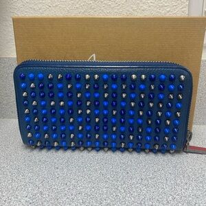 GUC Christian Louboutin Panettone Spike Zip Wallet